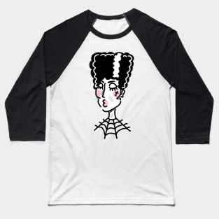 Punk Bride of Frankenstein Baseball T-Shirt